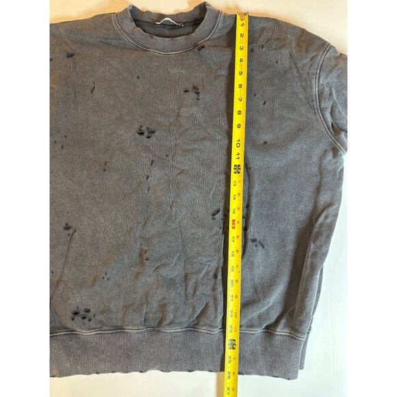 Zara Distressed Gray Sweater L/XL - Picture 7 of 8
